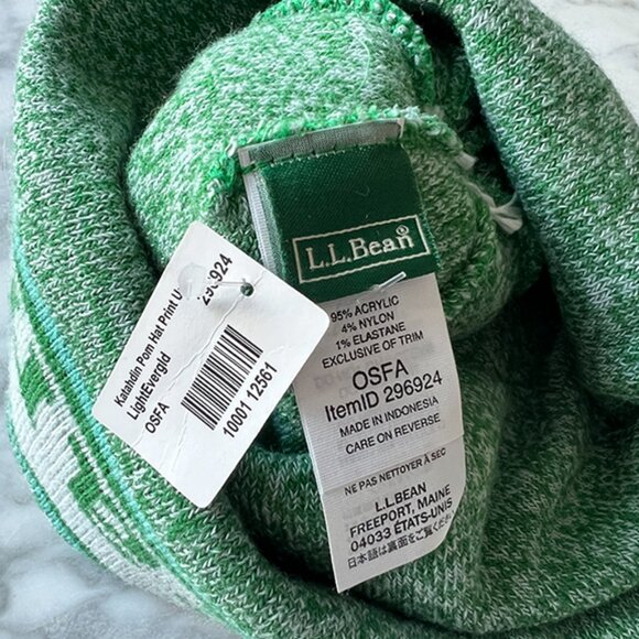 Adults' Katahdin Pom Hat - LL Bean logo hat - NWT - Picture 3 of 3